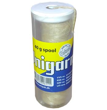 Пакля, льон сантехнічний Unigarn 40g UNIPAK (катушка в тубусі)