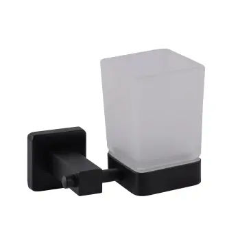 Стакан одинарний Globus Lux BQ9409 чорний матовий SUS304