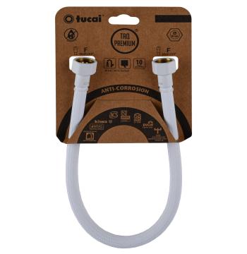 Шланг водяний TUCAI TAQ PREMIUM GRIF 1/2″x1/2″ BВ 0,4м.АНТИКОР. ACB HG-1212-400 (Білий Мат) 209972