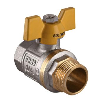 Кран кульовий прямий SOLOMON 3/4″ ЗВ ЖБ PN40 B1008