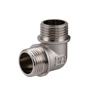 Кутник 1/2″ЗЗ нікельований NL332S OPTIMUM