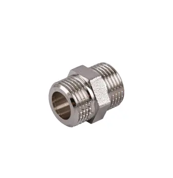 Ніпель 3/8″ЗЗ нікельований під прокладку NN222G OPTIMUM