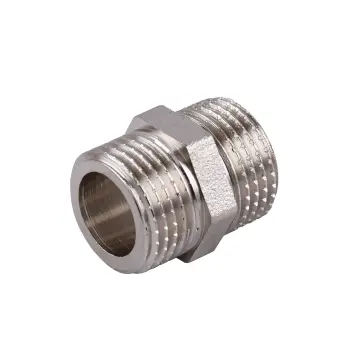 Ніпель 1/2″ЗЗ нікельований під прокладку NN332G OPTIMUM