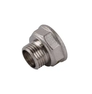 Перехідник редукційний 3/4″х1/2″ВЗ нікельований восьмигранний NK433O OPTIMUM