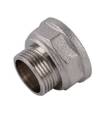 Перехідник редукційний 1″х3/4″ВЗ нікельований восьмигранний NK543O OPTIMUM