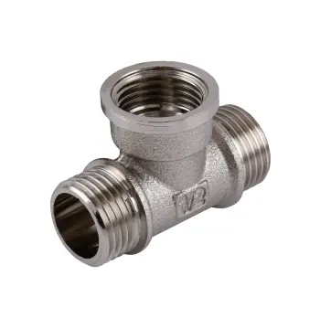 Трійник 1/2″ЗВЗ нікельований NT337S OPTIMUM