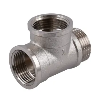 Трійник 1″ВВЗ нікельований NT554S OPTIMUM