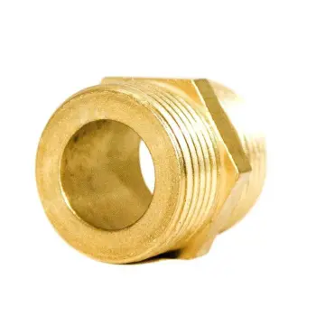 Ніпель 1/2″ЗЗ латунний під прокладку LN332G OPTIMUM