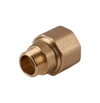 З'єднання зажимне пряме для труби Ø22мм 1/2″З латунне LS332S OPTIMUM