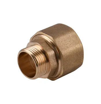 З'єднання зажимне пряме для труби Ø28мм 3/4″З латунне LS442S OPTIMUM
