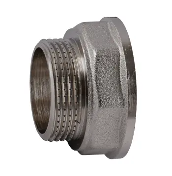 Перехідник редукційний 1 1/2″х1 1/4″ВЗ нікельований восьмигранний NK763O OPTIMUM