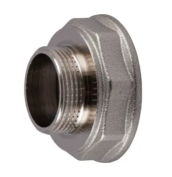 Перехідник редукційний 2″х1 1/4″ВЗ нікельований восьмигранний NK863O OPTIMUM