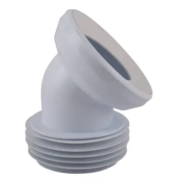 Коліно OPTIMUM для унітазу 45 ° D115 пластик з ущільненням OPTI 30515/147