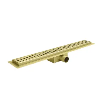 Душевой трап KOER FD35-70x500-BRUSHED GOLD из нерж. стали SUS304 70x500мм (Цвет матовое золото) (AC0716)