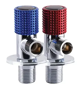 Комплект кранів (пара) для підключення сантехприладів CHAMPION VAL-12-1/2x1/2-TWIN CHROME із нерж. сталі (колір хром) (CH6568)