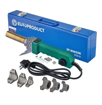 Паяльник Europroduct EP.WM02R для PPR труб, круглі насадки, 900W 20/32mm (EP6092)