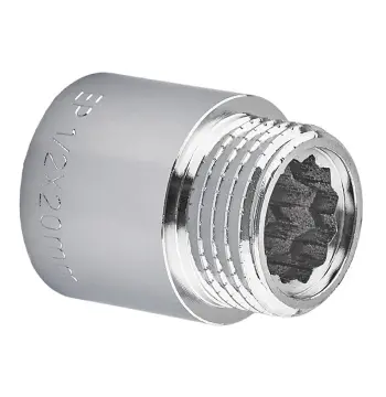 Подовжувач Europroduct EP.E020.Chr - 1/2"MF-20мм хром (EP6123)