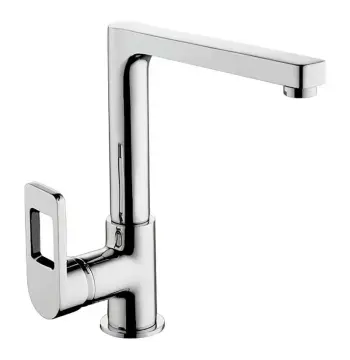 Змішувач для кухні Haiba Gudini 018 латунний з поворотним виливом, хром (HB0150)