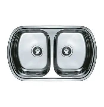 Мийка кухонна HAIBA 80x49 DOUBLE (polish) (HB0573)