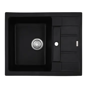 Мийка кухонна HAIBA HB8210-G226 BLACK 620x500x200 (HB0983)