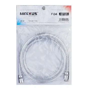 Душовий LumiF04 шланг Mixxus Lumi.F04 з нержавіючої сталі, хромований, 150 см (HO0029)