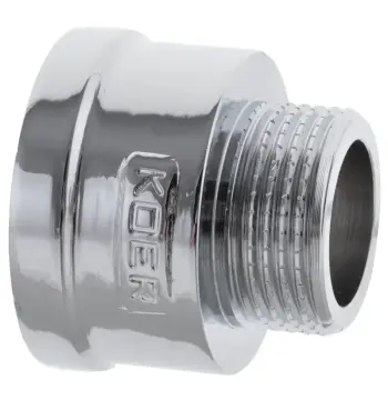 Перехідник (коннектор) 3/4 "х1" (хром) Koer KF.A0810.CHR (KF0136)