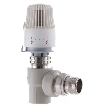 Кран термостатичний з термоголовкою кутовий 25x3/4 PPR Koer K0154.PRO (KP0196)