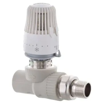 Кран термостатичний з термоголовкою прямий PPR 20x1/2 Koer K0155.PRO (KP0198)