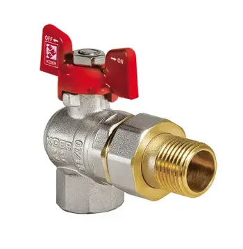 Кран з американкою 1" (Koer KR.228) кутовий (KR0149)