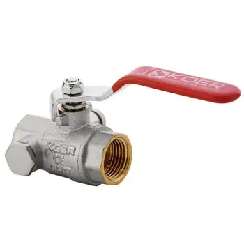 Кран кульовий з дренажем і відводом повітря 3/4" ГГР Koer KR.260 (KR0153)