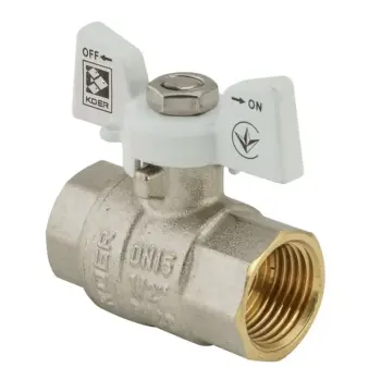 Кран кульовий KOER 1/2" ГГМ (KR.217.W) білий (KR0177)