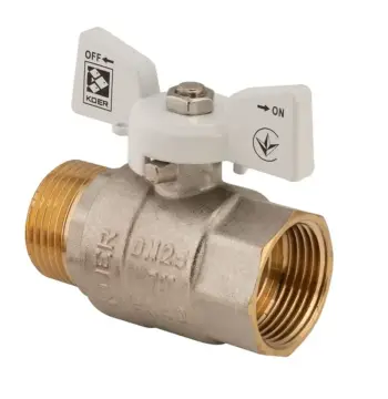 Кран кульовий Koer 1" ГШМ (KR.218.W) білий (KR0184)