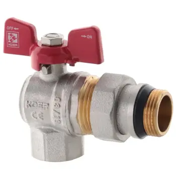 Кран з американкою 3/4" "антіпротечка"(Koer KR.228-Gi) кутовий (KR0194)