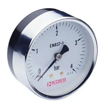 Манометр аксіальний (KOER KM.611A) (0-4 bar), D 63мм, 1/4'' (KR0210)