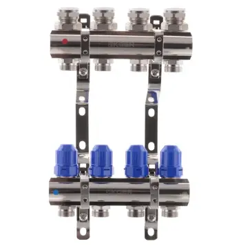 Колекторний блок з термостатіч. клапанами Koer KR.1100-04 1"x4 ways (KR2630)