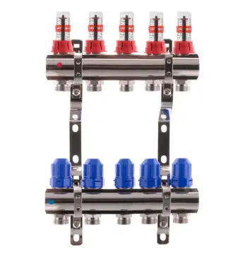 Колекторний блок з витратомірами Koer KR.1110-05 1"x5 ways (KR2642)