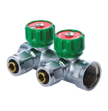 Коллектор теплого пола 2 контура Koer KR.1121-2 3/4”x2 ways (KR2650)