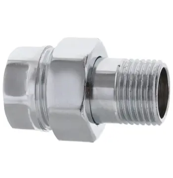 Згін американка (хром) 1/2 "прямий Koer KR.341.chr (KR2702)