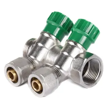 Колектор для теплої підлоги на 2 контура Koer KR.1123-2 3/4"x2 ways (KR2829)