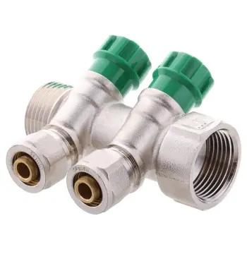 Колектор для теплої підлоги Koer KR.1124-2 1"x2 ways (KR2832)