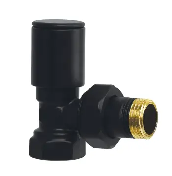 Кран для сушарки рушників кутовий Koer KR.531-2.Black - 1/2" ЦІНА ЗА 1 ШТ. (KR4714)