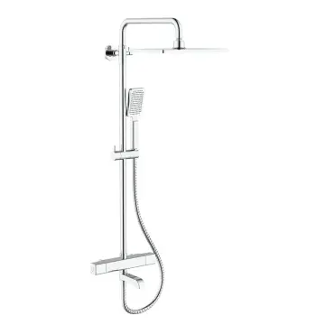 Душова колона KOER KB-57011-01 латунна хромована з термостатом (KR4724)