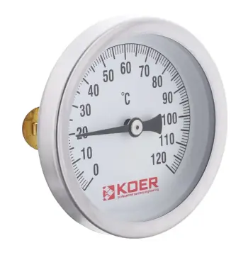 Накладной термометр с пружиной KOER KT.672A D=63мм 120 град. (KR4759)