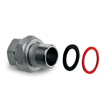 Згін американка Koer KR.343 - 3/4" прямий, плоска прокладка (KR4767)