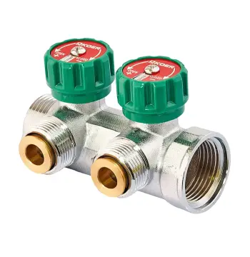 Коллектор теплого пола с адаптером Koer KR.1127-2 - 1"x2 - 3/4 Ways (евроконус-плоскость) (KR4946)
