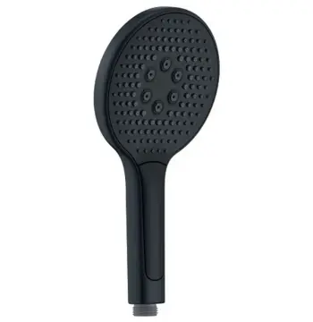 Лійка для душу Koer KP-0401-05 пластикова чорна матова трирежимна (KR4981)