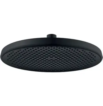 Стельова лійка для душу KOER KP-0401-05-OH з ABS-пластику чорна матова, 250 мм (KR4982)