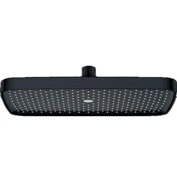 Стельова лійка для душу Koer KP-0402-05-OH з ABS-пластику чорна матова 310×200 мм (KR4986)