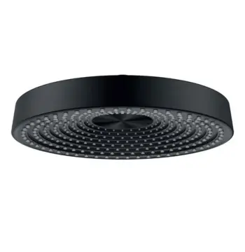 Стельова лійка для душу KOER KP-0403-05-OH чорна матова з ABS-пластику, 300 мм (KR4994)