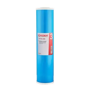 Картридж з активованим гранульованим вугіллям 4,5"x20" KOER KV-04-4520 (KR5031)
